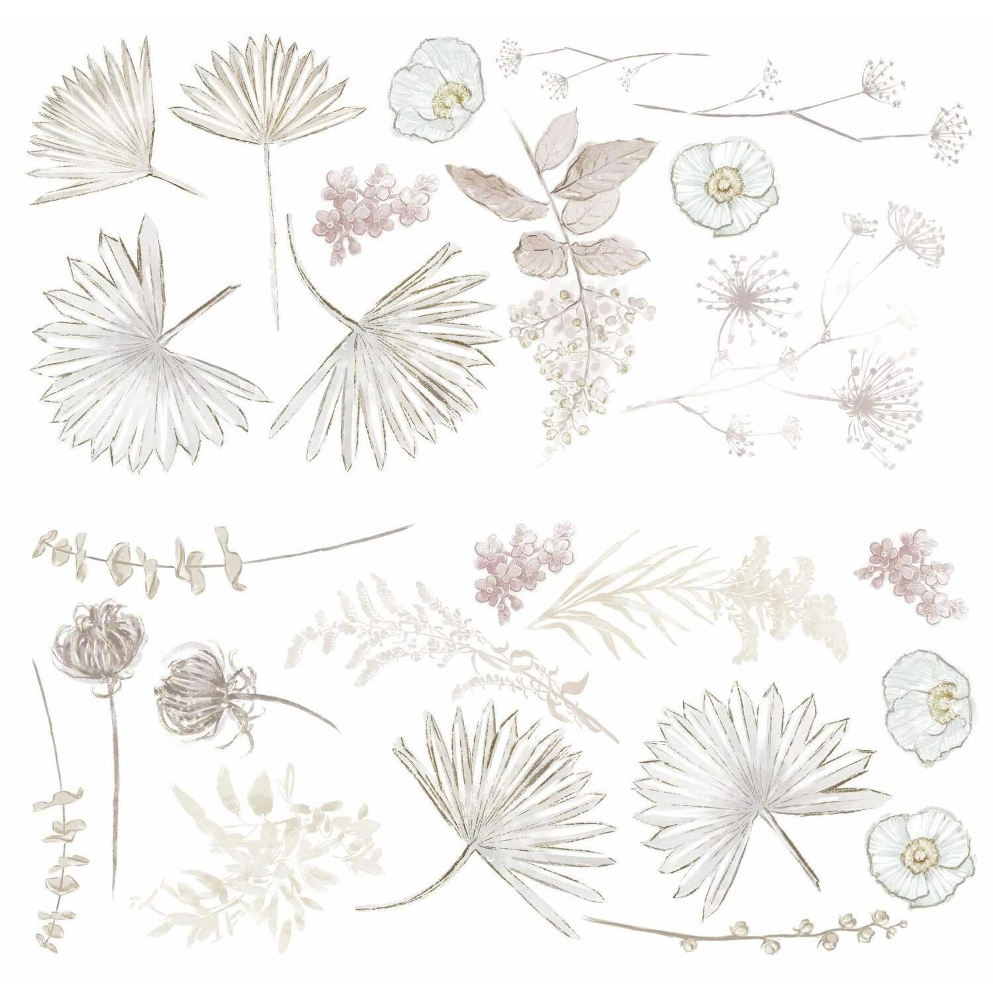 RoomMates Desert Sun Palm Leaf & Floral Peel & Stick Giant Decals